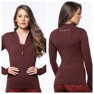 Balance Athletica The Elevate Full Zip Jacket Kodiak Size Small